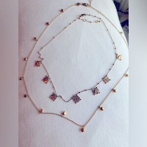 Missoma necklaces from the Lucy Williams collection.